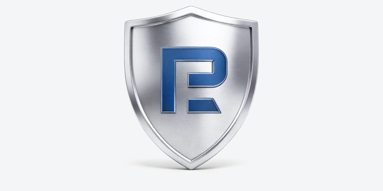 Silver shield with the RoboMarkets logo
