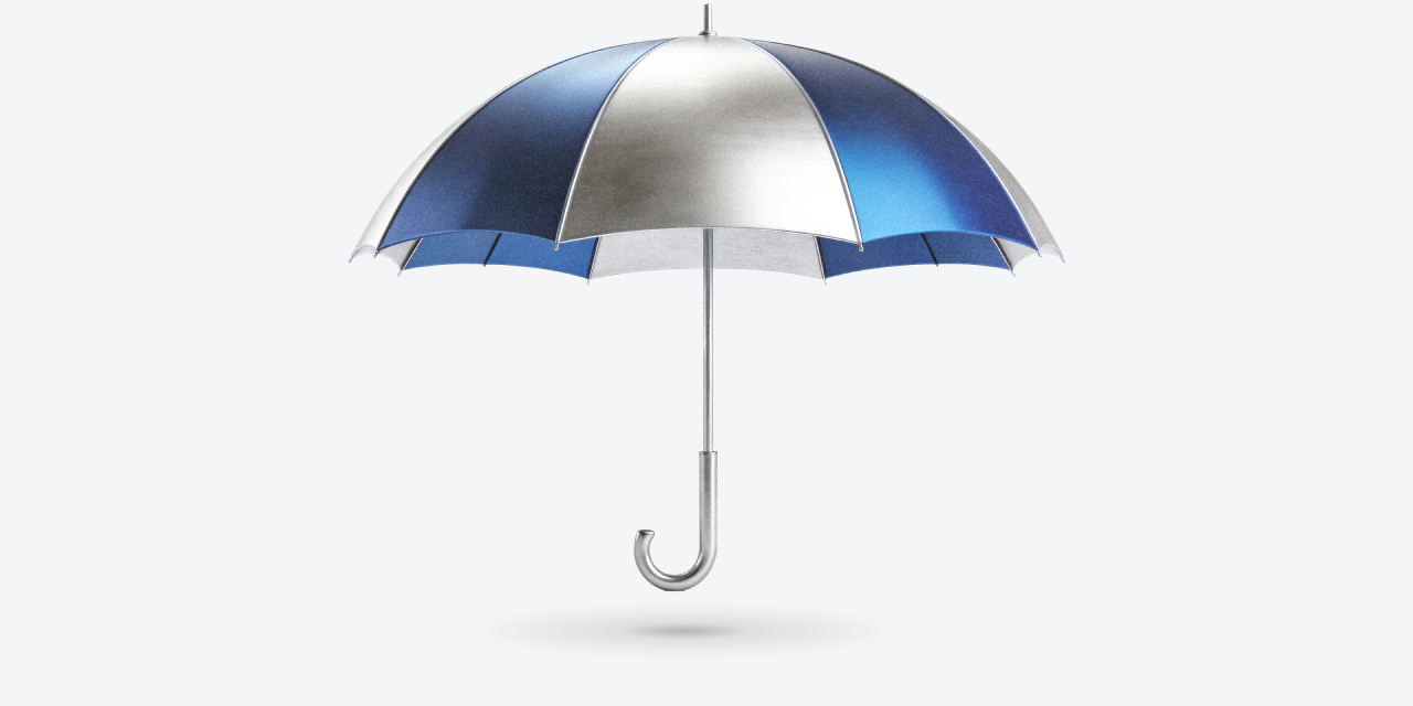Blue umbrella