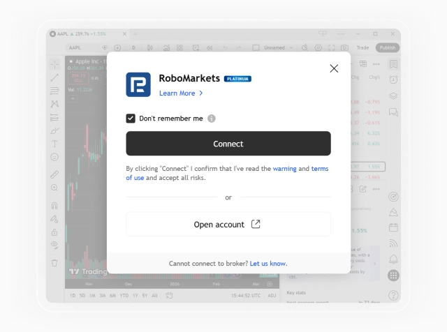 3. Connect Invest account