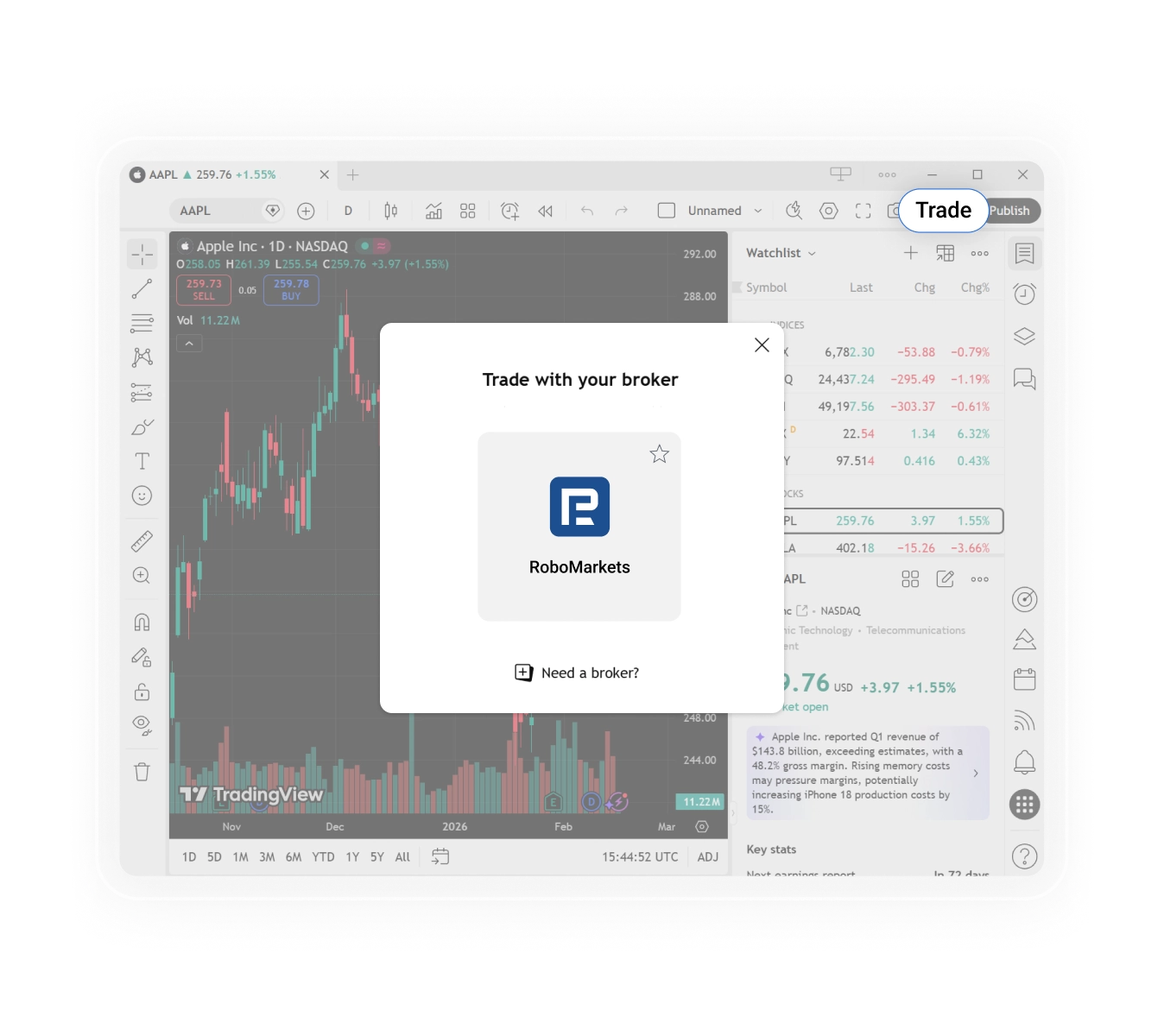 2. Open TradingView